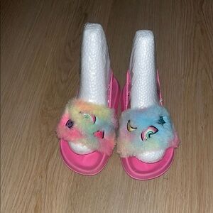 Colorful little girl sandals, size 10